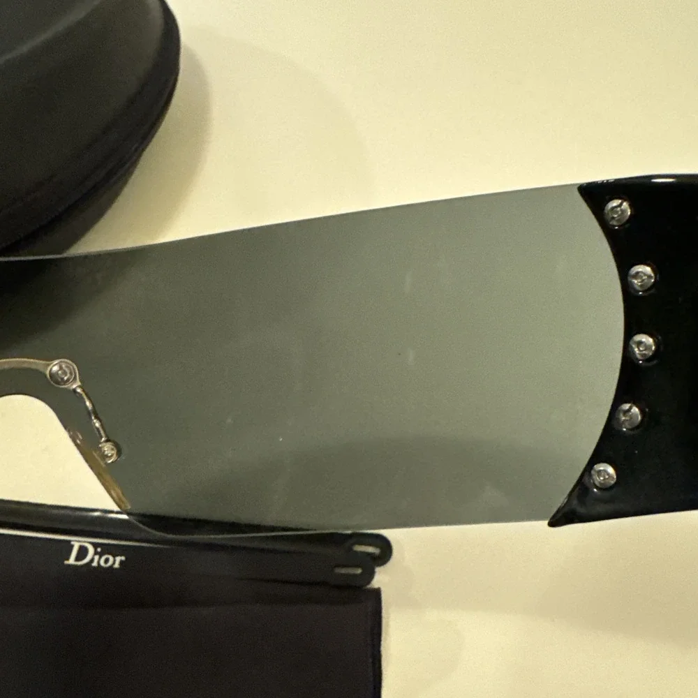 Dior Biker Vintage Sunglasses Strap Dust Cloth and Case